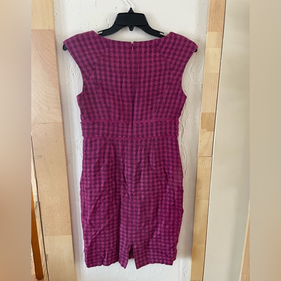Kay Unger Pink Tweed Pencil Dress Sz 8 - Picture 5 of 5